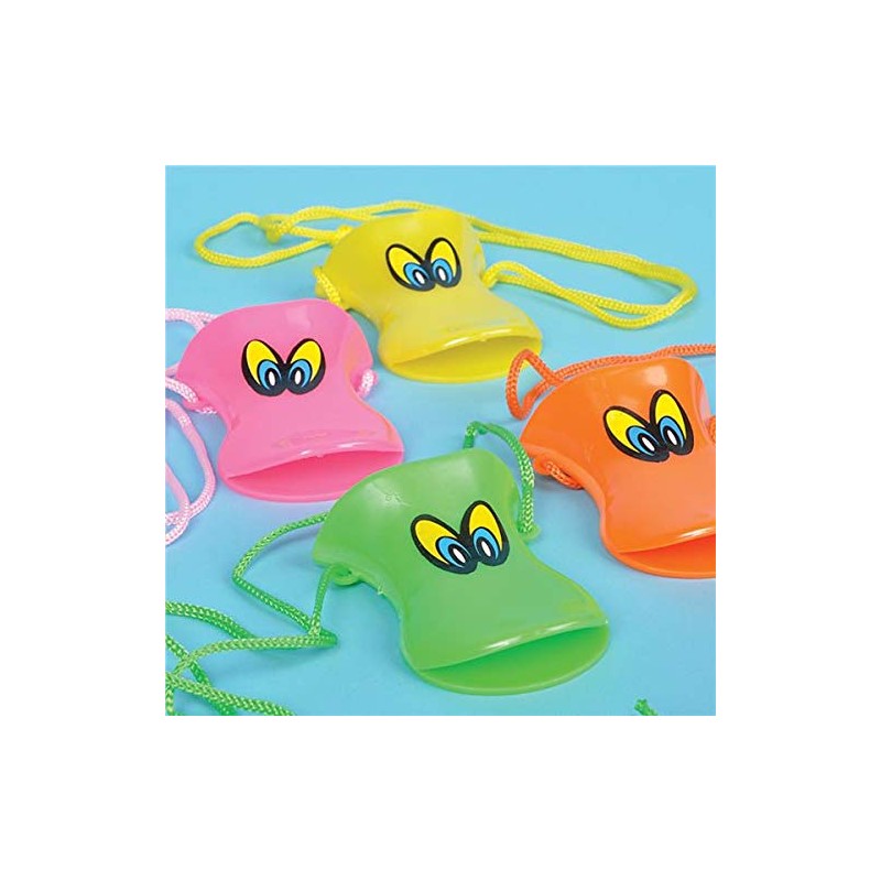 Multicolor Duck Call Whistles - One Dozen (12)