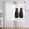 Shonmogar Curtain Rod Holders,Set of 8 Leather Curtain Rod Brackets
