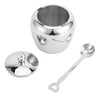Sugar Bowl Stainless Steel Spice Pot with Lid and Spoon