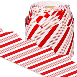 Christmas Candy Cane Border 68.9 Feet Bulletin Board Border Butterflies Flowers Bee Space Inspirational Cute Border for Classroom Bulletin Boards Chalkboard Wall Decor