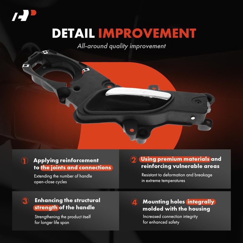 A-Premium Front Left Driver Side Interior Door Handle Compatible with