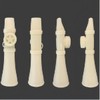 Kazoo for Adults, Ivory White ABS Humming Instrument with Lanyard