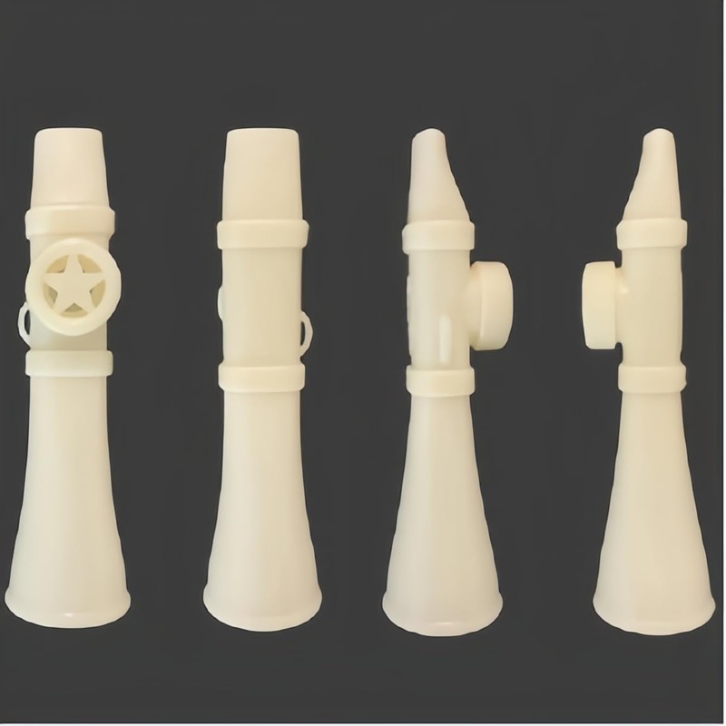 Kazoo for Adults, Ivory White ABS Humming Instrument with Lanyard