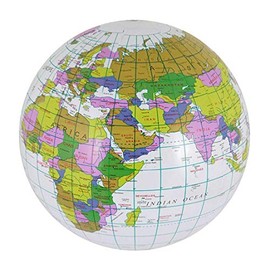 DIGITAL SPOT Childrens Fancy Kids Inflatable Blow Up Globe World Map Earth 60cm Accessory 40cm (Pack Of 1) One Size