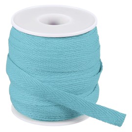 PATIKIL 10mm x 66feet Flat Drawstring Cord Drawstring Replacement Soft Drawstring Cotton Draw Cord Sweatpants Sports Sweatshirts Hoodie Draw Cord Replacement, Sky Blue