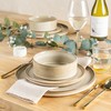 AmorArc Ceramic Dinnerware Sets, Handmade Reactive Glaze Stoneware Plates and