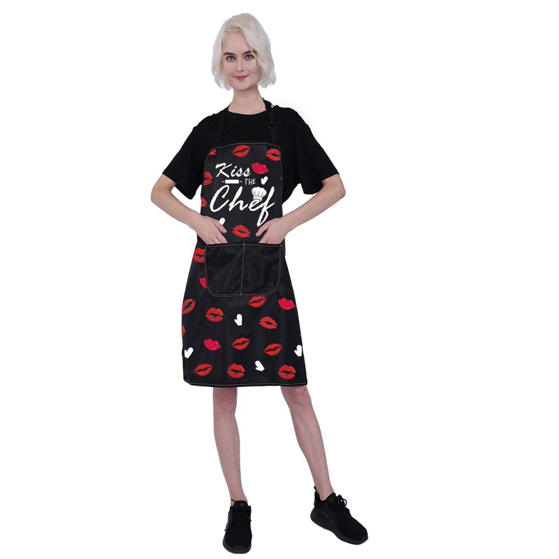 ENSIANTH Kiss The Chef Apron Gifts for Cooking Lovers Kitchen
