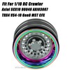 RCHuiWow RC 1.9 Beadlock Wheels Rainbow Wheels for 1/10 Axia1