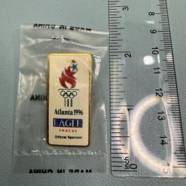 Vintage 1996 Atlanta USA Olympics Eagle Snacks Enamel Lapel Hat Pin