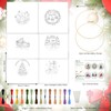 INFUNLY 6 PCS Christmas Embroidery Kits for Beginners DIY Cross