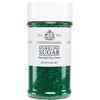 Pure Green Sparkling Sugar , Shimmery Sugar Sprinkles for Baking