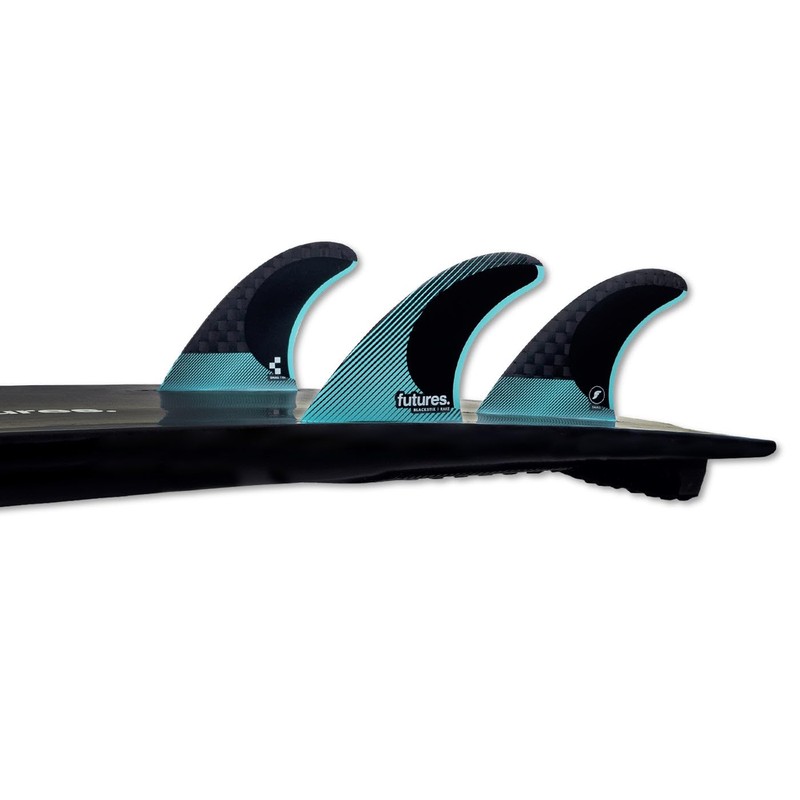 Futures Fins R6 Blackstix Medium Thruster Fin Set