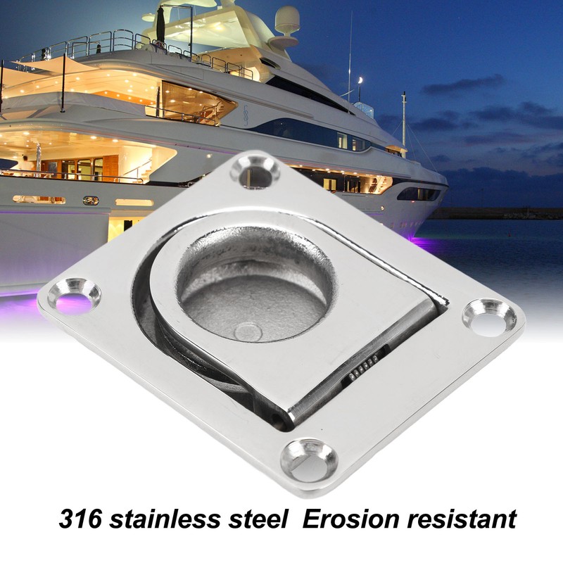 Hatch Pull Handle Stainless Steel 67mm X 56mm Flush Lifting