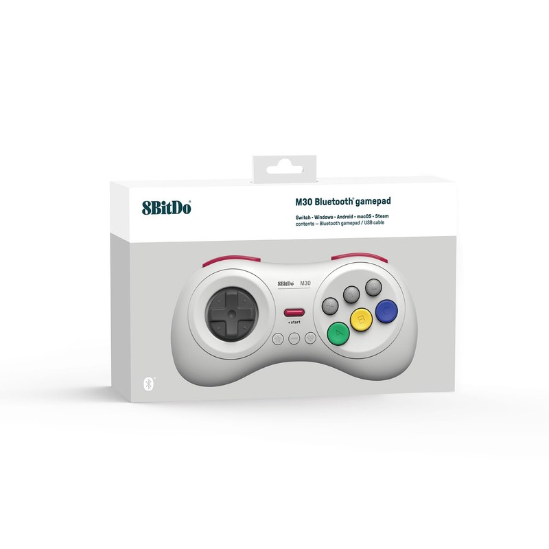8Bitdo M30 Bluetoothゲーミングコントローラー6ボタンゲームパッド NS Switch/Switch 2 Windows Android macOS Steam