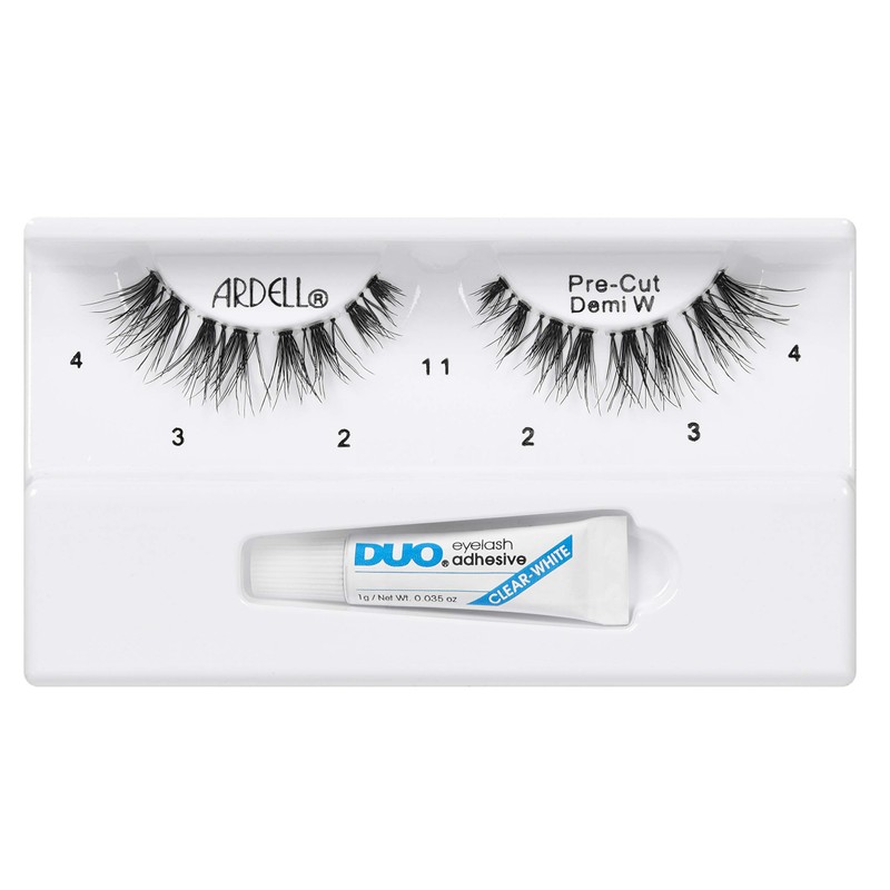 Ardell Pre-Cut Demi Wispies Lashes, Easy Application, Precision Cut Natural