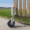 Gate Wheels with Side Brake, Spring Loaded Gate Casters for