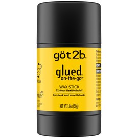 got2b glued on-the-go wax stick, 1.8oz, sleek and slick styles, style your hair without the crunch, helps control frizz