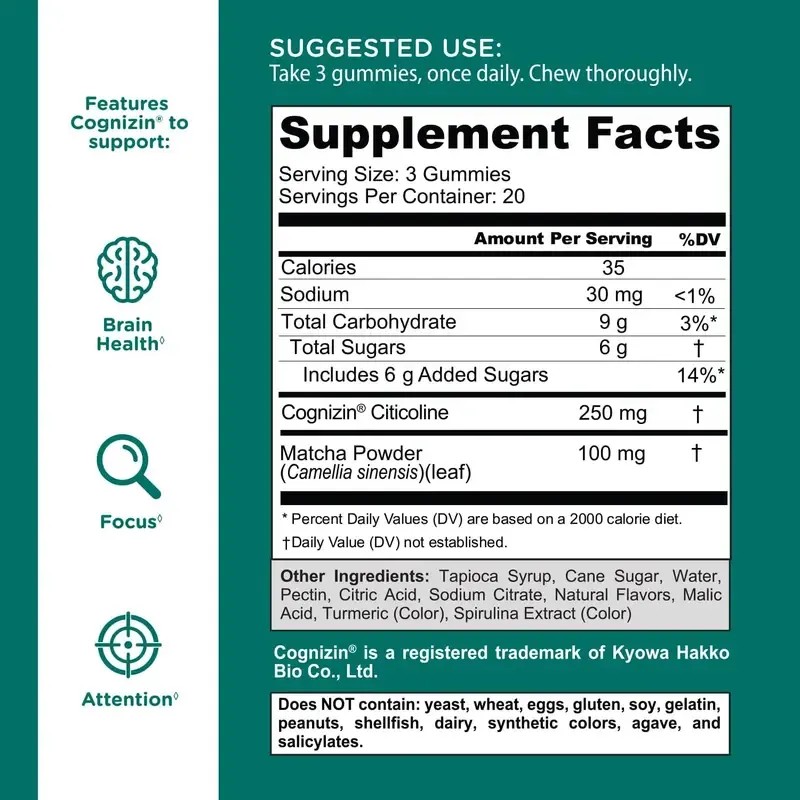 SMART PACK: 3x Matcha Mind Gummies