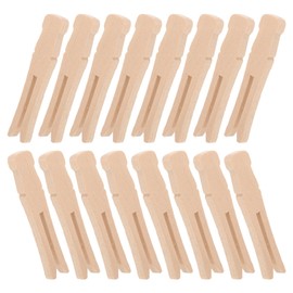 HOLIDYOYO Wooden Traditional Clothespins, 100pcs Wooden Clothespins for Crafts Laundry Clips Rustic Wood Clothespin Dolly