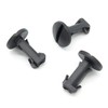 VVO Fasteners- Black Plastic Tow Eye Cover Clips for Land