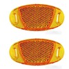 Catadrioptic Reflectors for Bicycle Spoke Orange