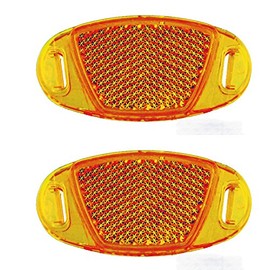 Catadrioptic Reflectors for Bicycle Spoke Orange