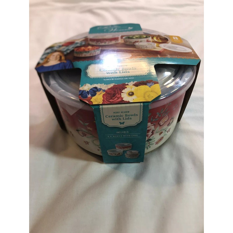 Pioneer Woman The Pioneer Woman Merry Meadow 8-Piece Round Ceramic