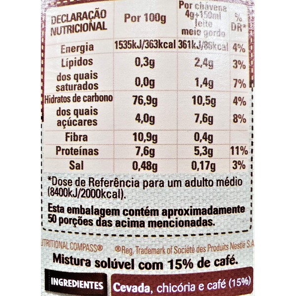 Nestle Tofina Cevada Chicoria e Cafe mezcla de café instantáneo, 200 g