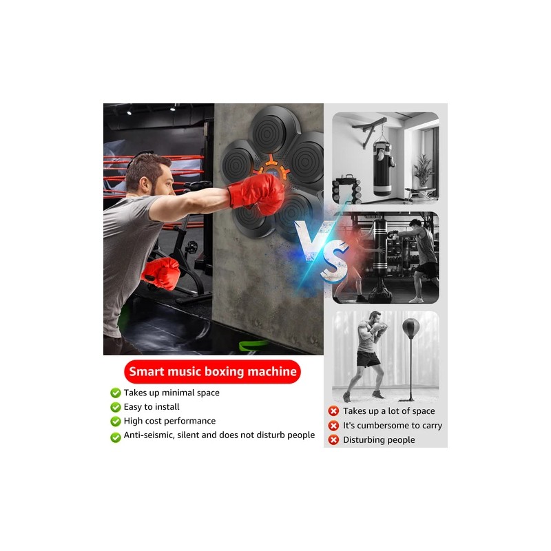 Unbranded Smart Boxing Music Machine Boxing Trainer Sandbag with Boxing