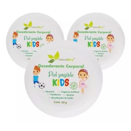 Naturaldry Desodorante Naturaldry Kids Piel Sensible 3 De 50g Natural