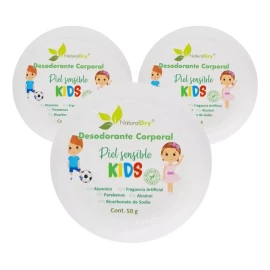 Naturaldry Desodorante Naturaldry Kids Piel Sensible 3 De 50g Natural