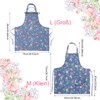 Gaosaili 2 Pieces Apron Cooking Apron with Large Pockets, Women's