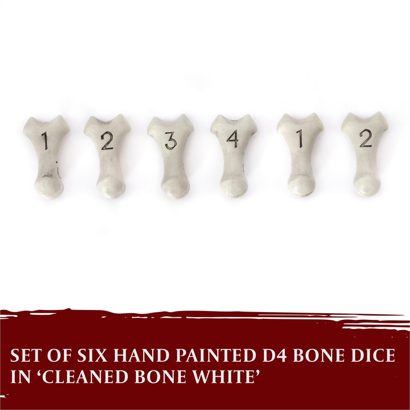 D4 Dice Set - Set of Six 4 Sided Dice