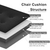 baibu 12 Inches Square Stool Cushions with Ties for Bar