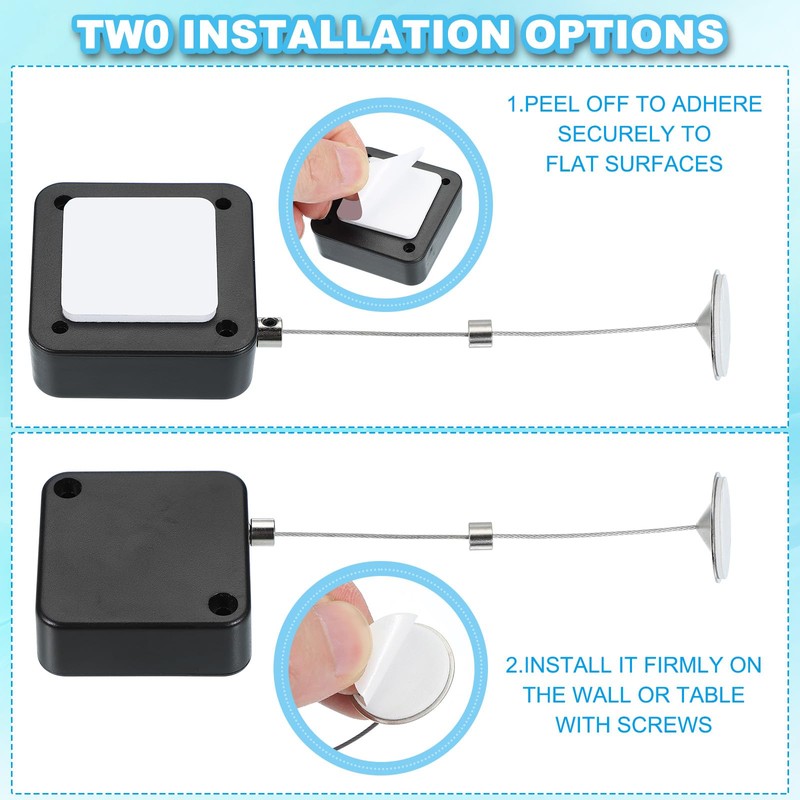 PATIKIL 5 ft Retractable Remote Control Tether, Security Cable Lanyard