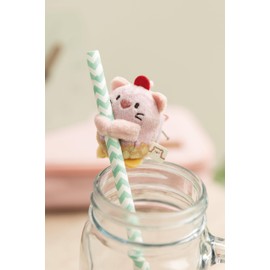 NICI My Mochi Cuddly Toy Cat Angy Soft Ice Cream 5 cm Pink - Soft Toy Made of Soft Plush, Cute Plush Toy for Cuddling and Playing, for Children and Adults, Great Gift Idea