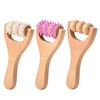 3-Piece Wooden Massager, Roller Massager, Portable Massager, Manual Massager, Multifunctional