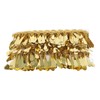 Waist Chain Gold Metal Applique Glitter Elastic Sequin Water Drop