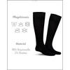 KUNERT Richard Men's Skin-friendly Knee Socks, Black 0070