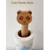 Kitchen Roll Holder, Wooden Paper Towel Holder Free Standing, Cute