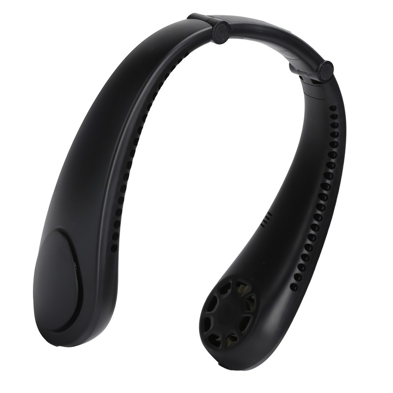 Portable Neck Fan with Music Speakers Wearable Rechargeable Fan with