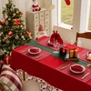 Home Brilliant Red Table Cloth for 6 to 8 Seats