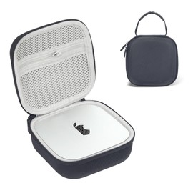 Cosmeria Protective Case for Mac Mini M4/M4 Pro, Carry Bag with Shockproof Design, Soft Inner Lining and Mesh Pocket for Accessories, Compact and Portable for Travel