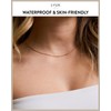 LUUK LIFESTYLE Necklace with Pendant, Waterproof Stainless Steel Chain, Elegant