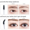 6PCS Eyelash Brushes Disposable Crystal Eyebrow Brush Spoolies for Eyelash