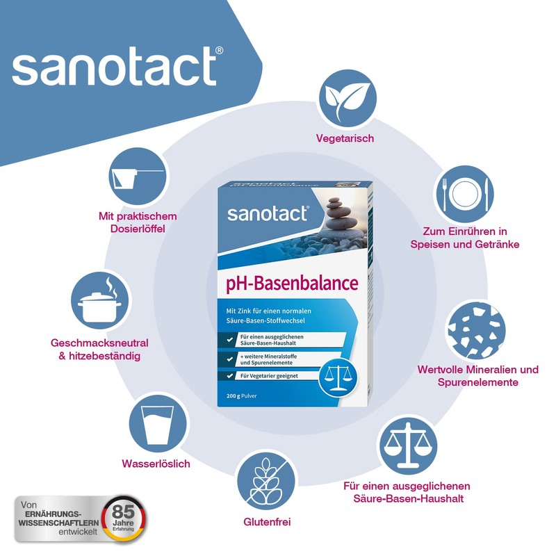 sanotact pH Base Balance Powder (200 g) • For Acid