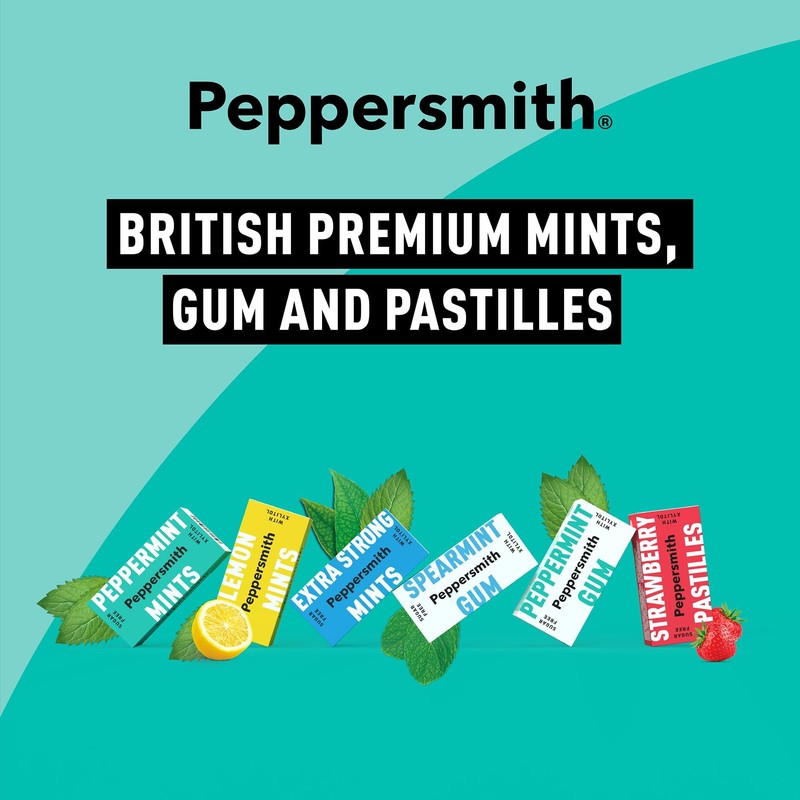 Peppersmith - British Peppermint Mints - 100% Plant Based Xylitol
