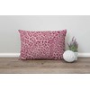 Pink Leopard Cotton Linen Decorative Throw Pillow Case Cushion Cover