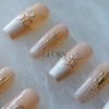 [GLORS] Purly Handmade Long Ballerina Press on Nails | Mica