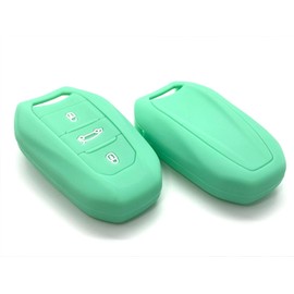 Generisch Nordecco Silikon-Schlsselhlle, passend fr Fiat 600 600e Electric Fiat 2024 2025 3 Tasten Keyless Remote Fob (Mintgrn)